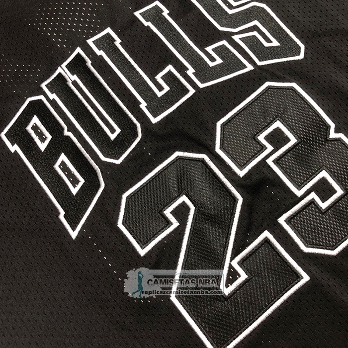 Camiseta Manga Corta Chicago Bulls Michael Jordan NO 23 Negro